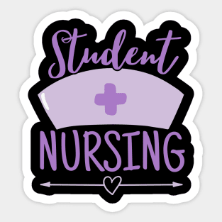 Pastel Nurse Students Nursing Purple Sticker